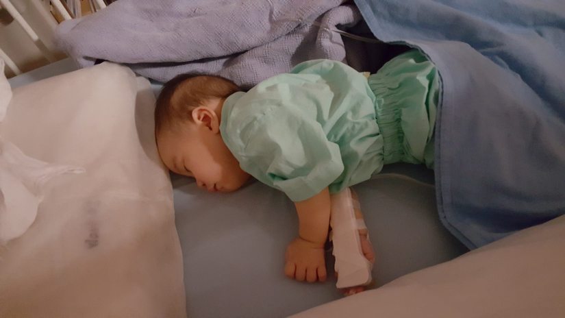 hospitalised from stomach flu